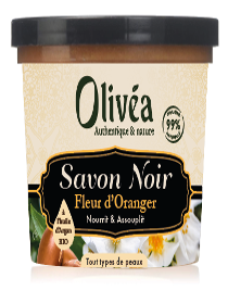 SAVON NOIR - FLEUR D'ORANGER ARGAN OLIVEA 250GR