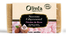 SAVONNETTE GHASSOUL PÉTALE DE ROSE AMANDE DOUCE OLIVEA 100GR